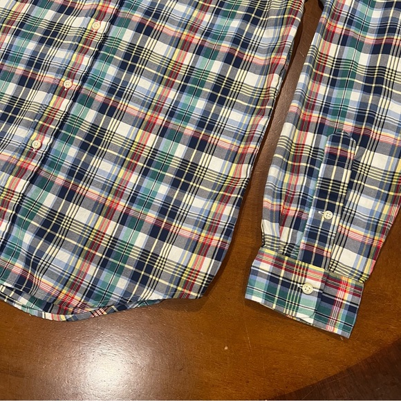 Ralph Lauren Men’s Custom Fit Multicolor Plaid Button Down Shirt Medium Slim - Picture 9 of 15